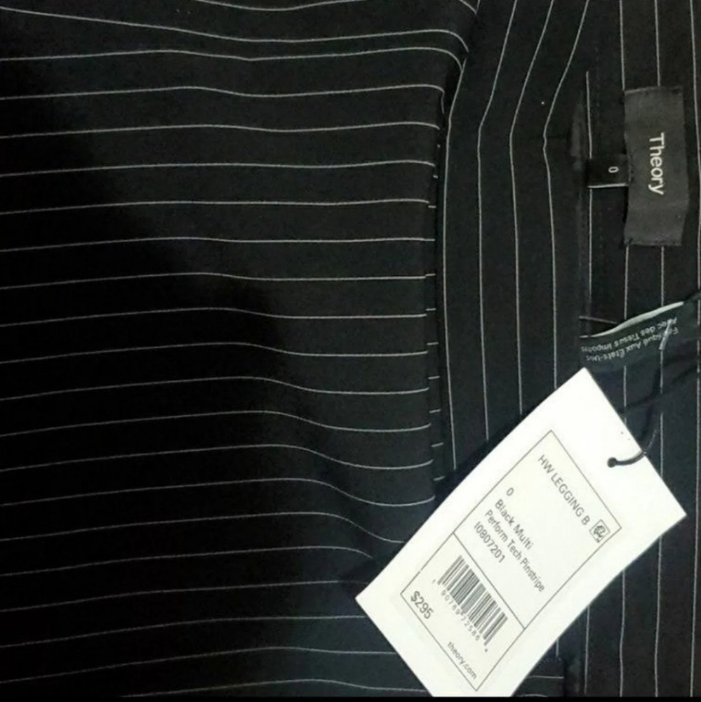 Theory pinstripe legging trousers